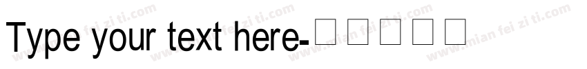 Type your text here字体转换
